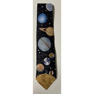 SOLAR SYSTEM--PLUTO PLANETS SPACE ASTRONOMY SCIENCE Wild Ties Microfiber Necktie
